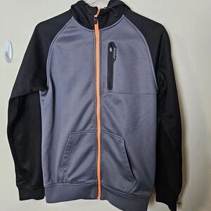 Fox Foxtech Restriction Full Zip Hooded Thermabond Jacket Men's Black/Gray Size